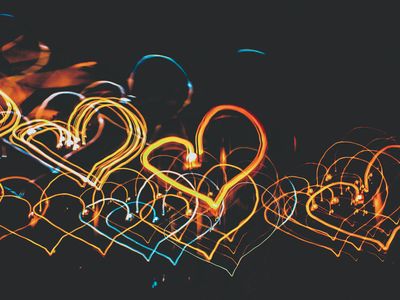 Blue abstract shapes representing energy in the morning